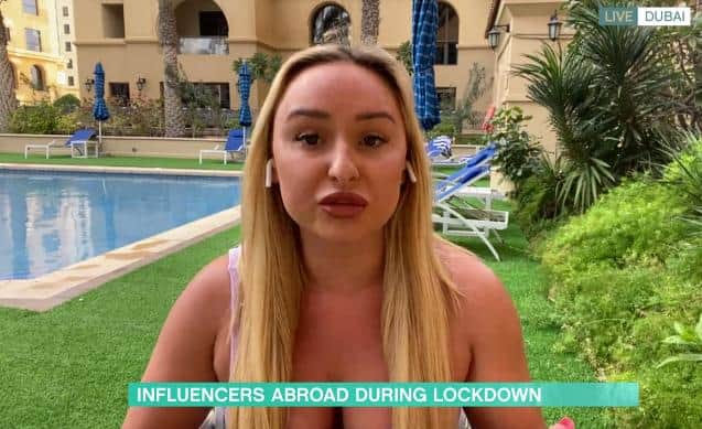 Sheridan Mordew appeared on This Morning to discuss influencers in Dubai