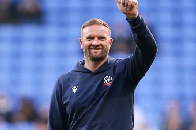Bolton Wanderers manager Ian Evatt  (Photo by Charlotte Tattersall/Getty Images)