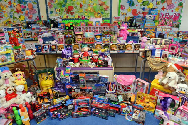 Just some of the toys donated to last year's Christmas appeal.
