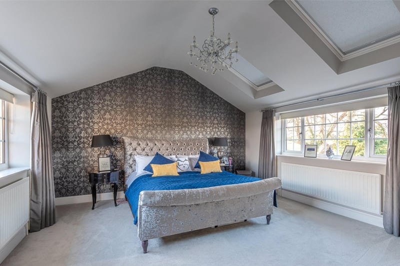 There are four bedrooms in total, including a master suite which benefits from its own en-suite shower room and an impressive dressing room.
