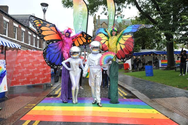 Bright colours could be seen across the city at Sunderland Pride in 2019.