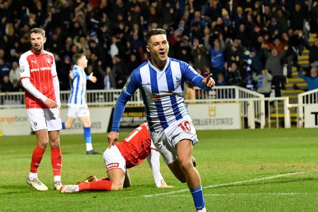 Luke Molyneux is yet to sign a new deal at Hartlepool United with his contract set to expire in the summer. Picture by FRANK REID
