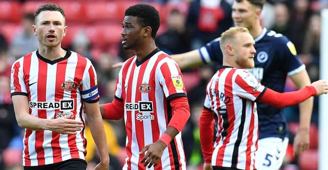 Corry Evans,  Amad and Alex Pritchard playing for Sunderland. 3-12-22 Picture by FRANK REID