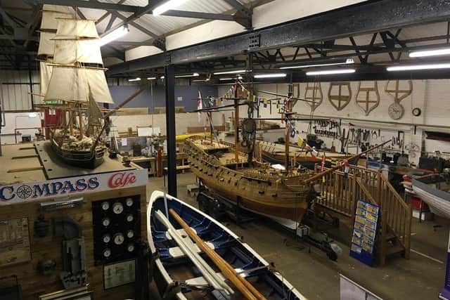 Inside the Sunderland Maritime Heritage base.