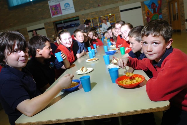 The Breakfast Club at Redby Primary School during SATs week in 2010.