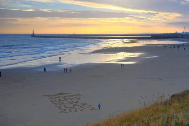 New Year's Day pictures by John Alderson at Sunderland seafront.