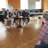 Anthony Patterson, Dan Neil & Lynden Gooch met the cast of 'The Sunderland Story' during rehearsals this week, ahead of its debut at the Sunderland Empire later this month