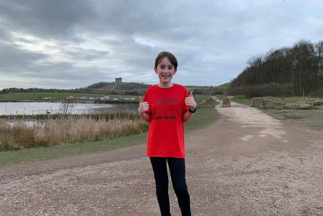 William Young on one of his runs around Herrington Country Park.