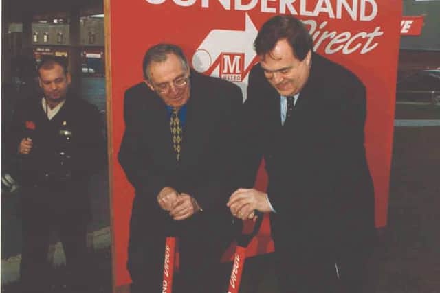 Deputy Prime Minister at the time, John Prescott, breaking ground as the extension of the Metro line to Sunderland commenced.