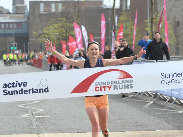 First women runner in the Sunderland City Runs 2023 half marathon, Ally Dixon