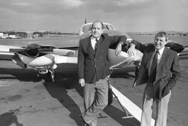 Sunderland Flying Club members Ray Selkirk and Bob Fox.