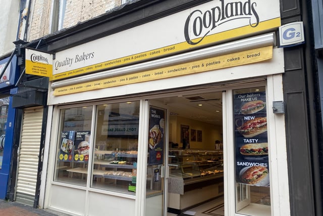 One of many places to grab a pie on Blandford Street, Cooplands sell a wide range of cakes and loaves too.