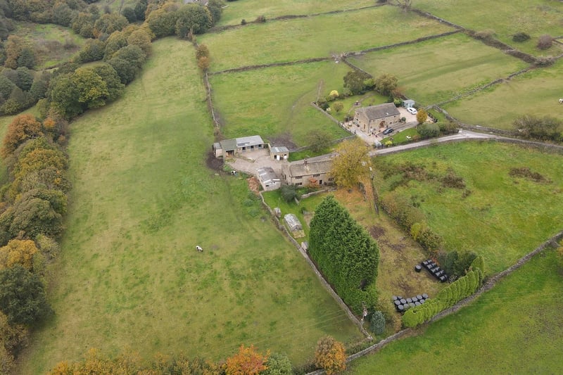 The property is situated on about 17 acres of grazing and equestrian land.
