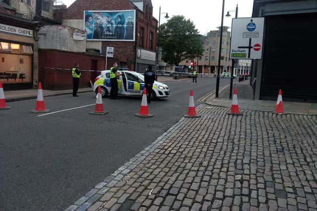 A police cordon in place in Borough Road, Sunderland, following the incident on Saturday, August 1.