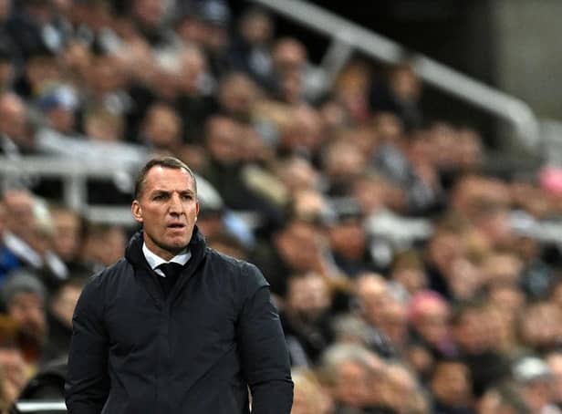 Leicester City manager Brendan Rodgers at St James's Park.