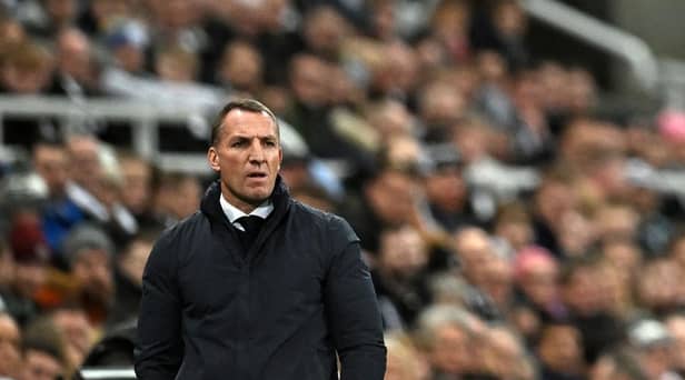Leicester City manager Brendan Rodgers at St James's Park.