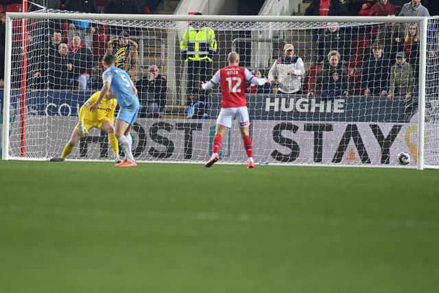 Rotherham hit the post during their 2-1 win over Sunderland
