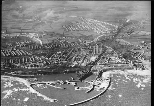 NORTH EAST Seaham Harbour.  This photograph of Seaham harbour was taken by an RAF reconnaissance aircraft in 1941