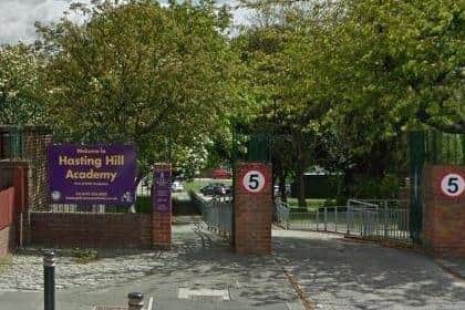 Hasting Hill Academy said it was “working with Public Health and the Department for Education”. Picture from Google.
