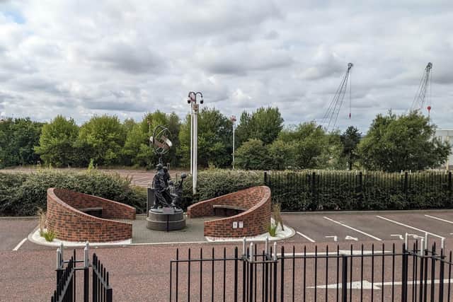 The SAFC Memorial Garden where the plaque will be unveiled.