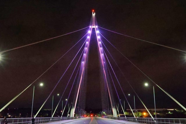 A traffic free Northern Spire Bridge as Sunderland fell silent in memory of Queen Elizabeth II.