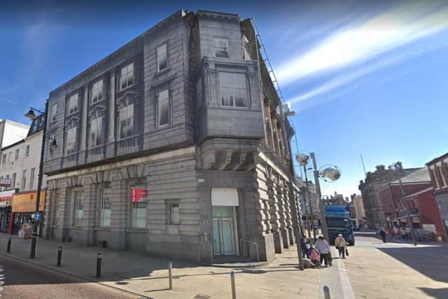 The former HSBC bank building in Fawcett Street, Sunderland