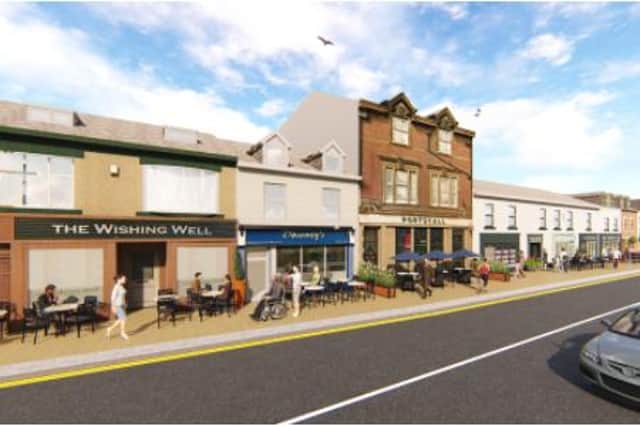 A CGI image of how North Terrace in Seaham could look once the public space improvements are completed