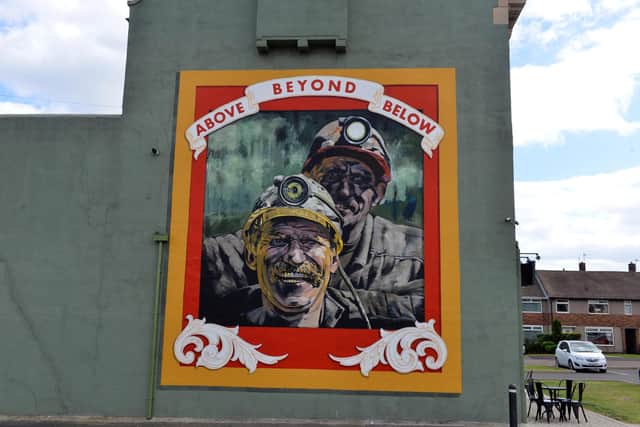 Above Below Beyond has been completed on the side of the Volunteer Arms building at John's Square, Seaham.
