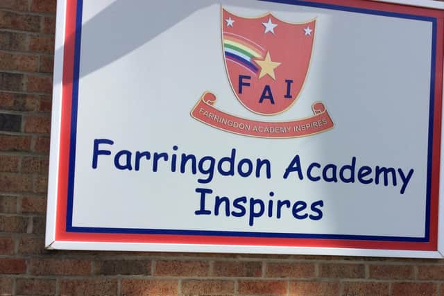 Farringdon Academy has been praised by Ofsted for its improvements.