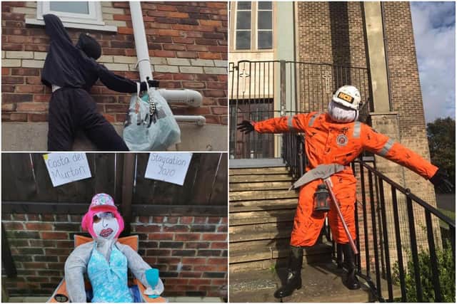 Humour and heritage has played a part in the scarecrows put on show in Murton.
