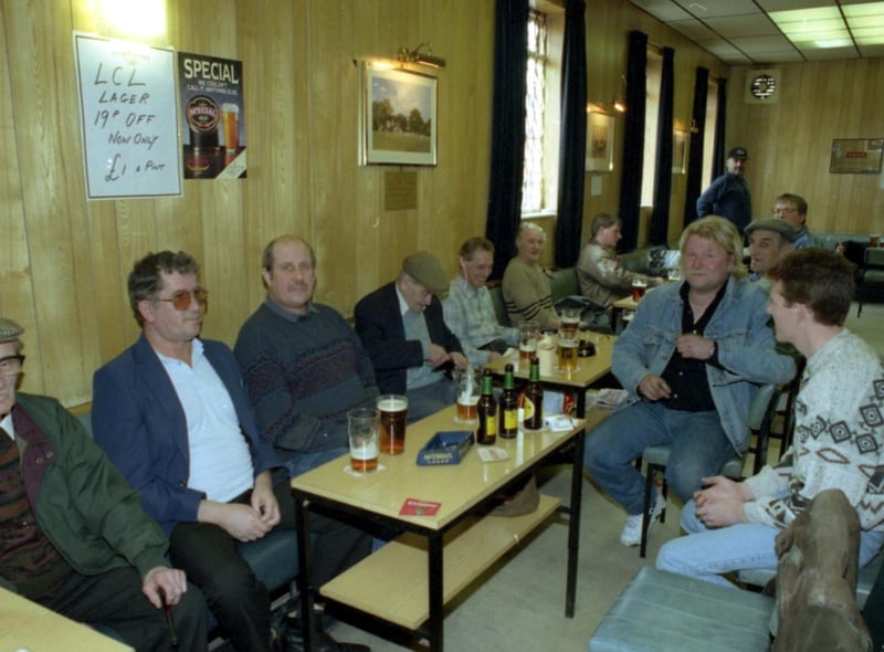 The regulars of the Ivy Leaf Social Club in Hendon. Here they are in 1995. Recognise any of them?