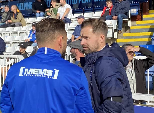 Hartlepool United interim manager Keith Curle has provided an update on Chris Maguire's situation at the Suit Direct Stadium Picture by FRANK REID
