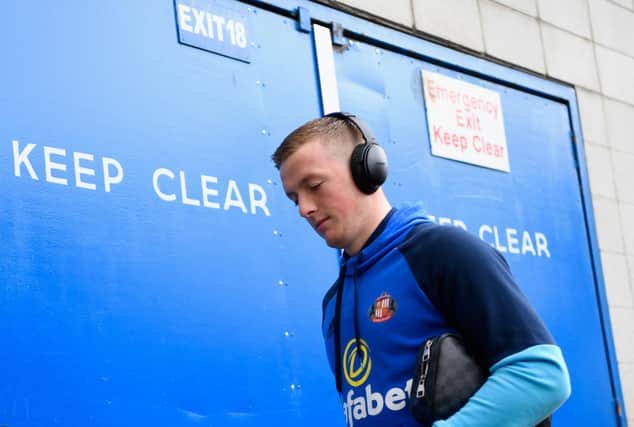 HULL, ENGLAND - MAY 06: Jordan Pickford of Sunderland arrives at the stadium prior to the Premier League match between Hull City and Sunderland at the KCOM Stadium on May 6, 2017 in Hull, England.  (Photo by Stu Forster/Getty Images)