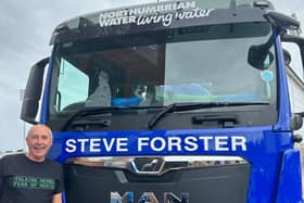 Northumbrian Water has named a tanker in honour of Steve Forster, who is to retire after 50 years of service to the company.