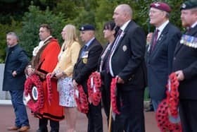 Coronavirus meant the public was unable to attend, but there was still a poignant ceremony at the Sunderland Cenotaph.