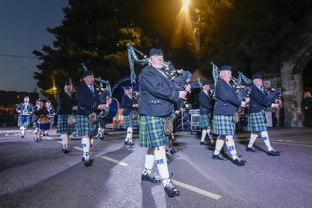 The Houghton Pipe Band are a mainstay of the event.