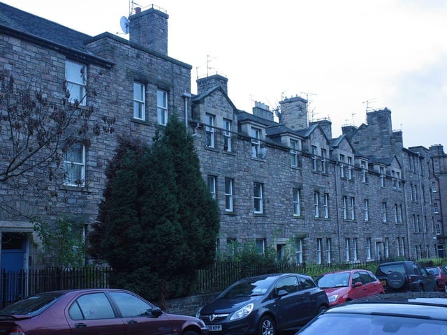 MacRae was responsible for a number of redevelopments in areas of the city where dwellings were of an unsatisfactory standard. Pictured are buildings at Gifford Park in Newington, which replaced dilapidated tenements in the 1930s.