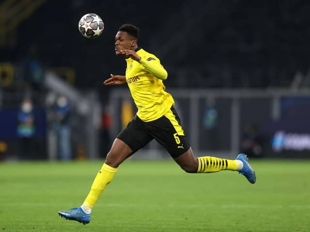 Dan-Axel Zagadou of Borussia Dortmund  (Photo by Lars Baron/Getty Images)