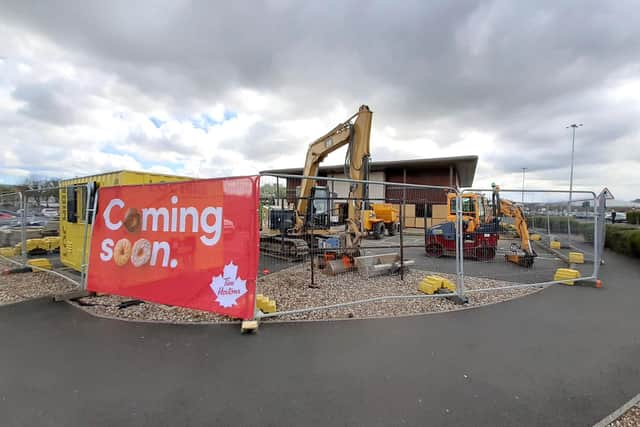 Work has been carried out at the Washington Tim Hortons site since May.