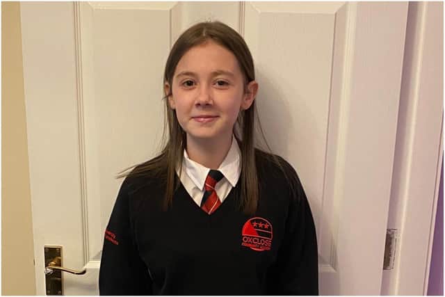 Jenna-Lee is a pupil at Oxclose Community Academy in Washington.