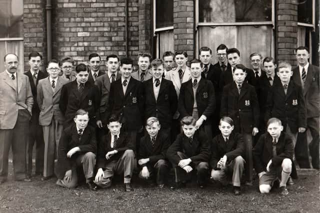 The Argyle House School students and staff which went on the trip in 1955.