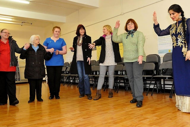 Vandana Venayka leads the Bollywood dance session during the International Women's day event held at Peterlee Methodist Church 6 years ago.