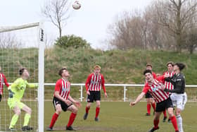 SUNDERLAND, ENGLAND - APRIL 27: Charlie McNeill of Manchester United U18s in action during the U18 Premier League match between Sunderland U18s and Manchester United U18s at The Academy of Light on April 27, 2021 in Sunderland, England. (Photo by John Peters/Manchester United via Getty Images)