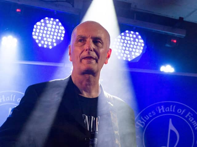 Trevor performing at the Blues Hall of Fame