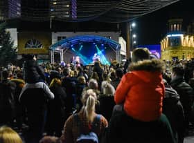Dated: 18/11/2021
SUNDERLAND CHRISTMAS LIGHTS SWITCH ON 

Crowds gathered in Sunderland City Centre this evening to watch a programme of local choirs, live music and panto stars marking the official start of the city's festive season.
The Christmas Lights Switch On Event in Keel Square. 



Crowds at last year's Switch On