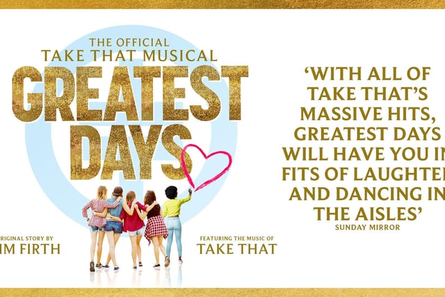Relight Your Fire with a new production of Take That’s smash hit musical Greatest Days, running from November 14-18.  It features more than 15 record-breaking Take That songs, alongside a heart-warming and hilarious story of love, loss and laughter from award-winning writer Tim Firth.