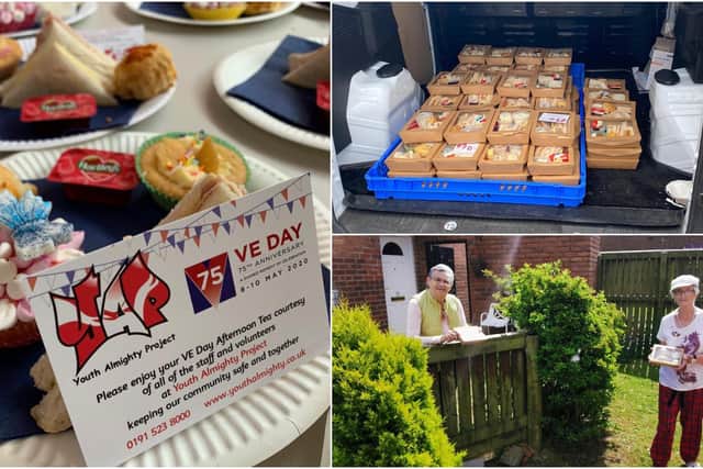 Afternoon teas were delivered to older residents across the area in celebration of VE Day.