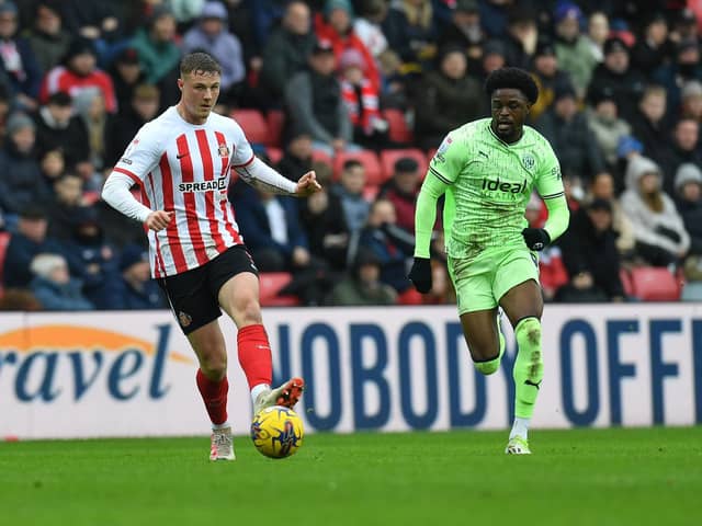 Josh Maja playing for West Brom against Sunderland. Picture by FRANK REID