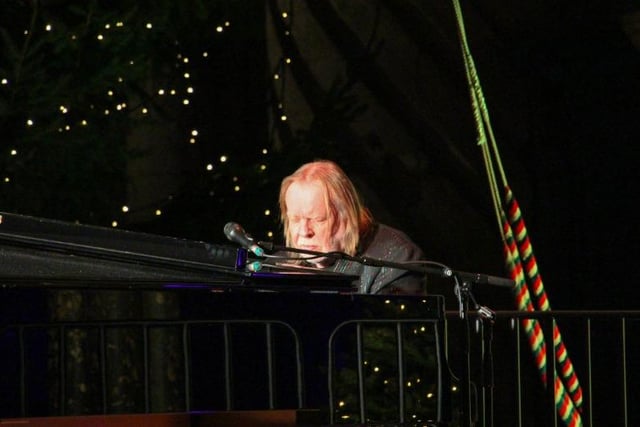 Keyboardist Rick Wakeman CBE performing at the event