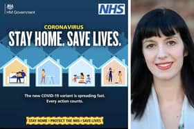 The advert has since been withdrawn by the Government. Right: Bridget Phillipson